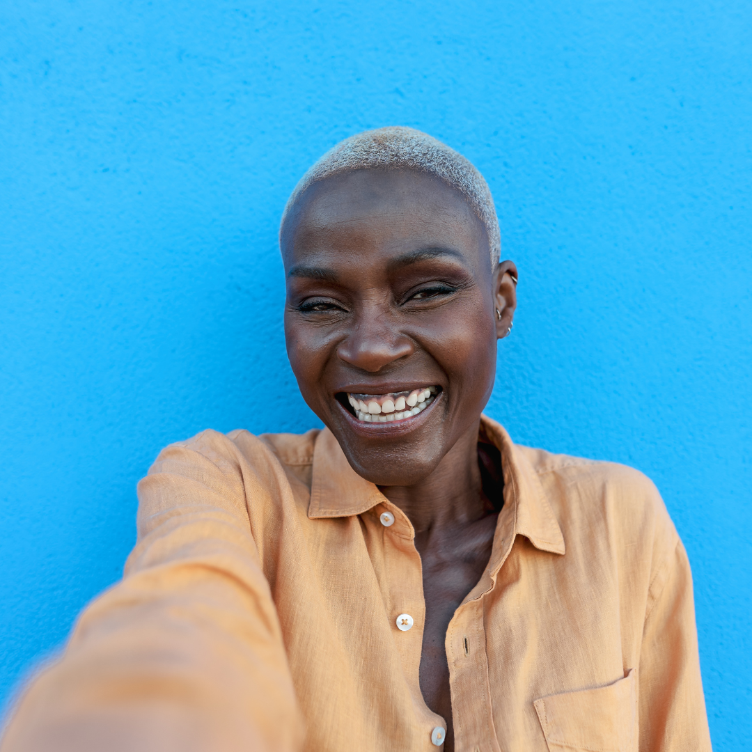 Woman Having Fun Taking Selfie Outdoor